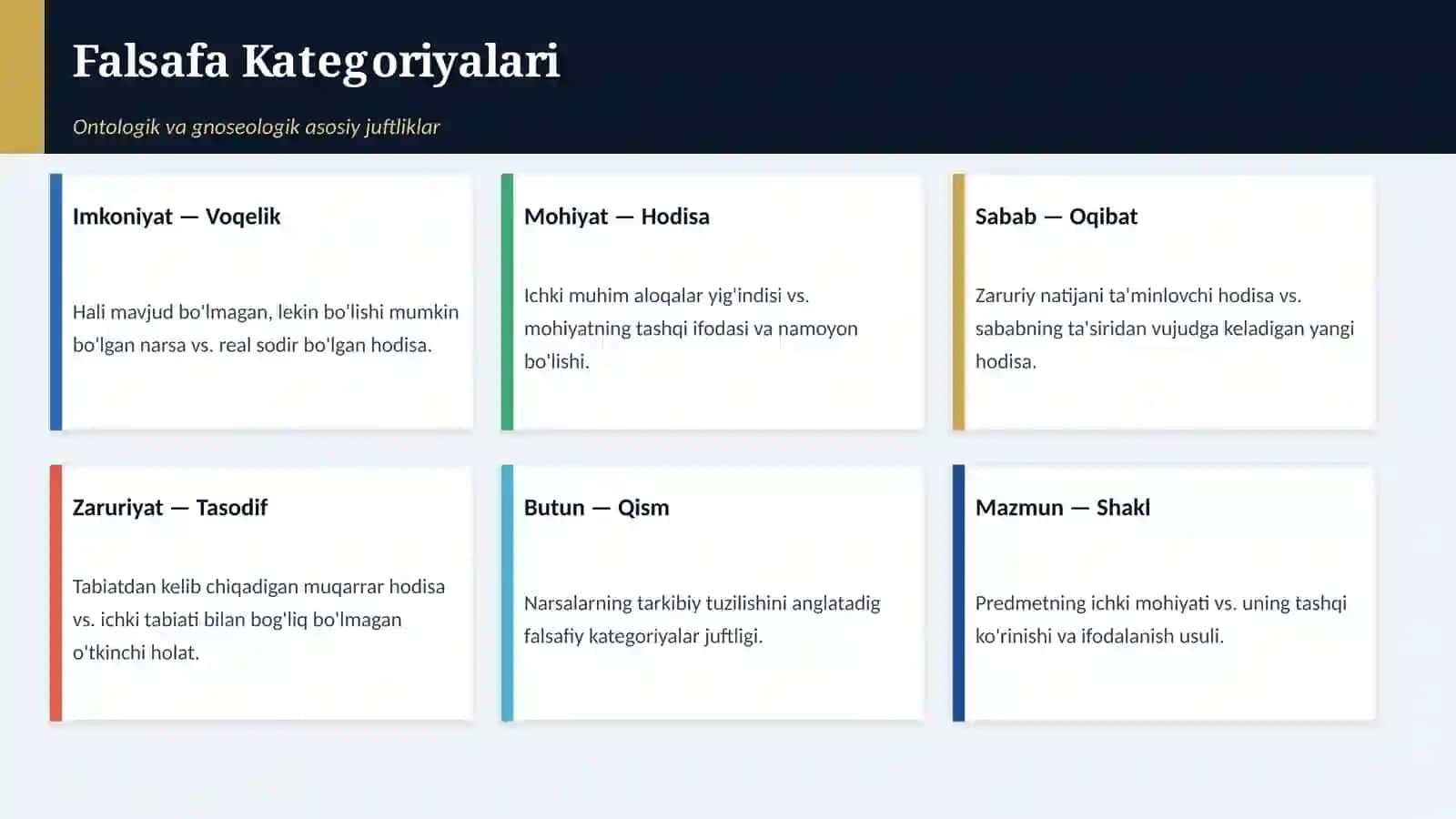 FALSAFA • 5- Rivojlanish Nazariyasi 4