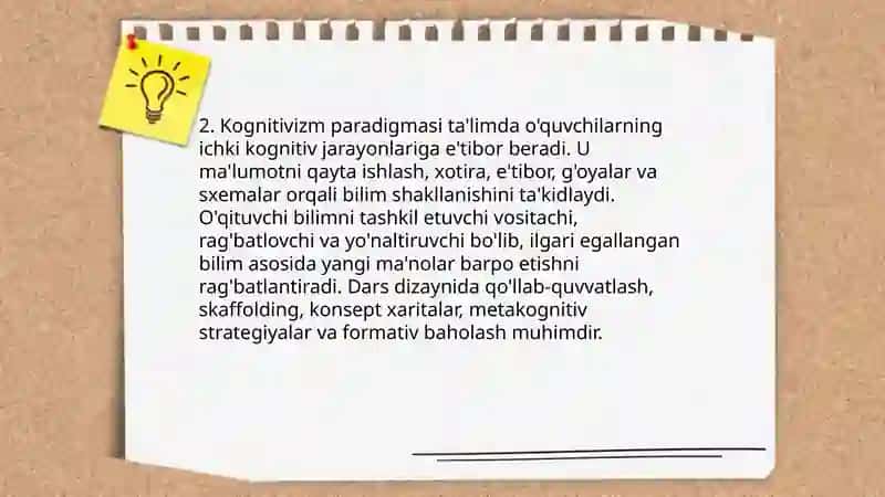 Ta'lim paradigmalari 4