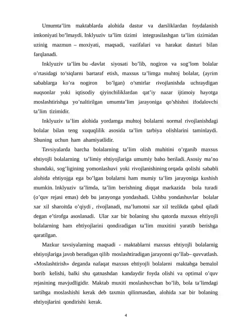 IMKONIYATI CHEKLANGAN BOLALAR TURLARI VA ULARNI INKLYUZIV TAʼLIMGA JALB ETISH USULLARI 4