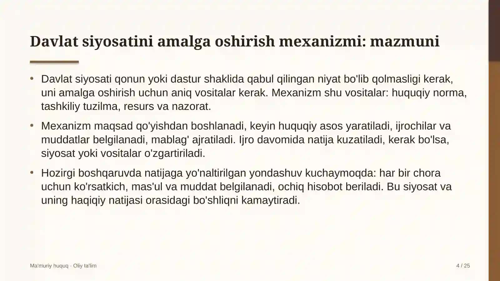 Atrof-muhitni muhofaza qilish organlarida davlat siyosatini amalga oshirish mexanizmi 4