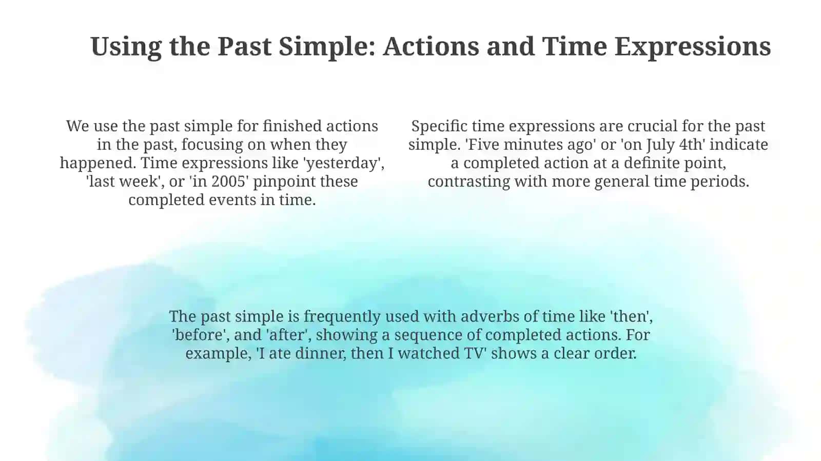 Past Simple: Formation and Usage 4