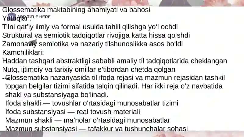 Glossematika maktabi 4
