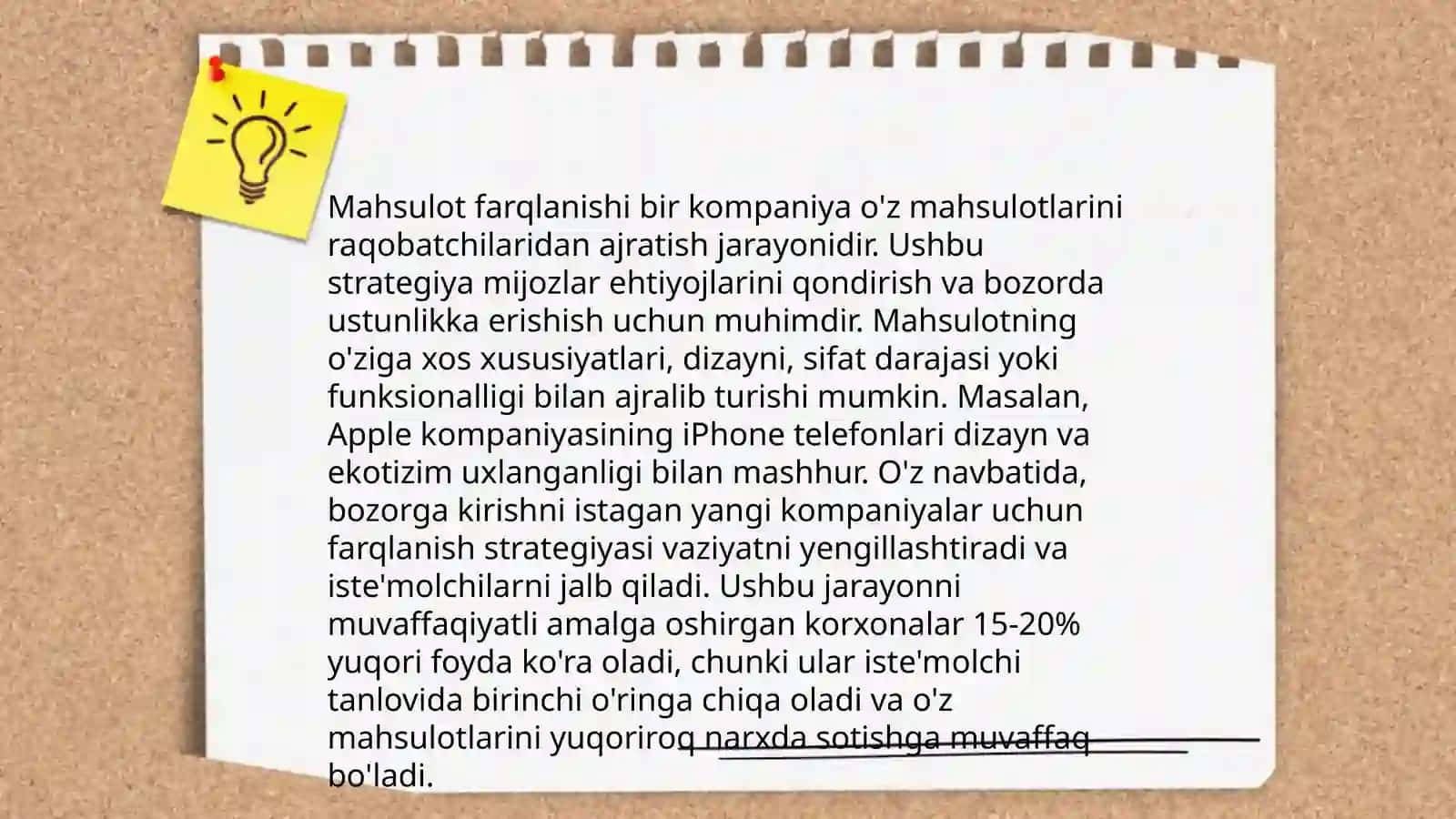 Monopolistik raqobatlashgan bozor muvozanati 4