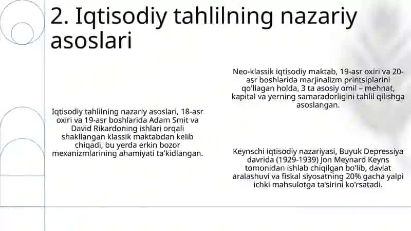 Iqtisodiyot tahlil fabining nazariy asoslari 4