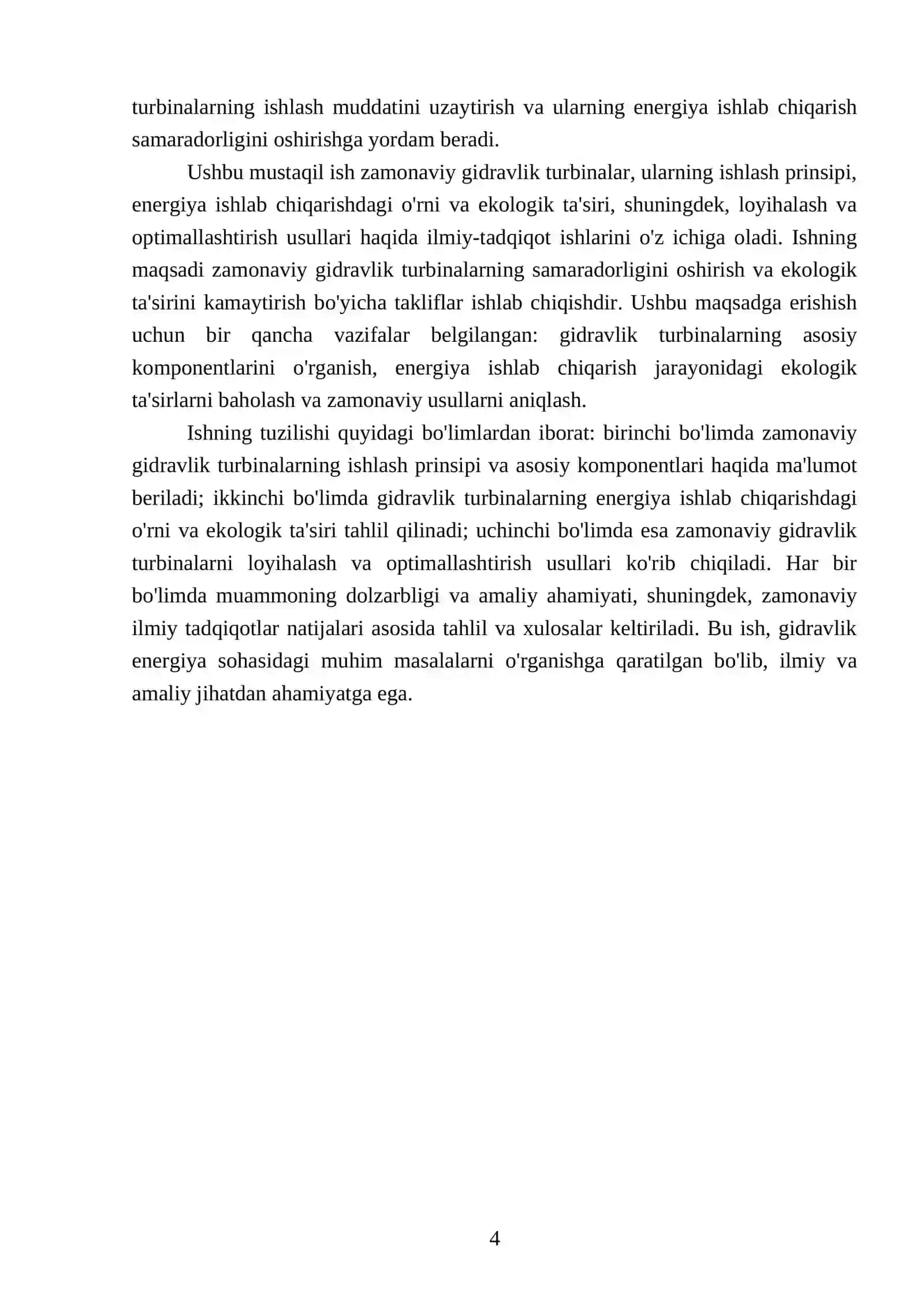 Zamonaviy gidravlik turbinalar 4