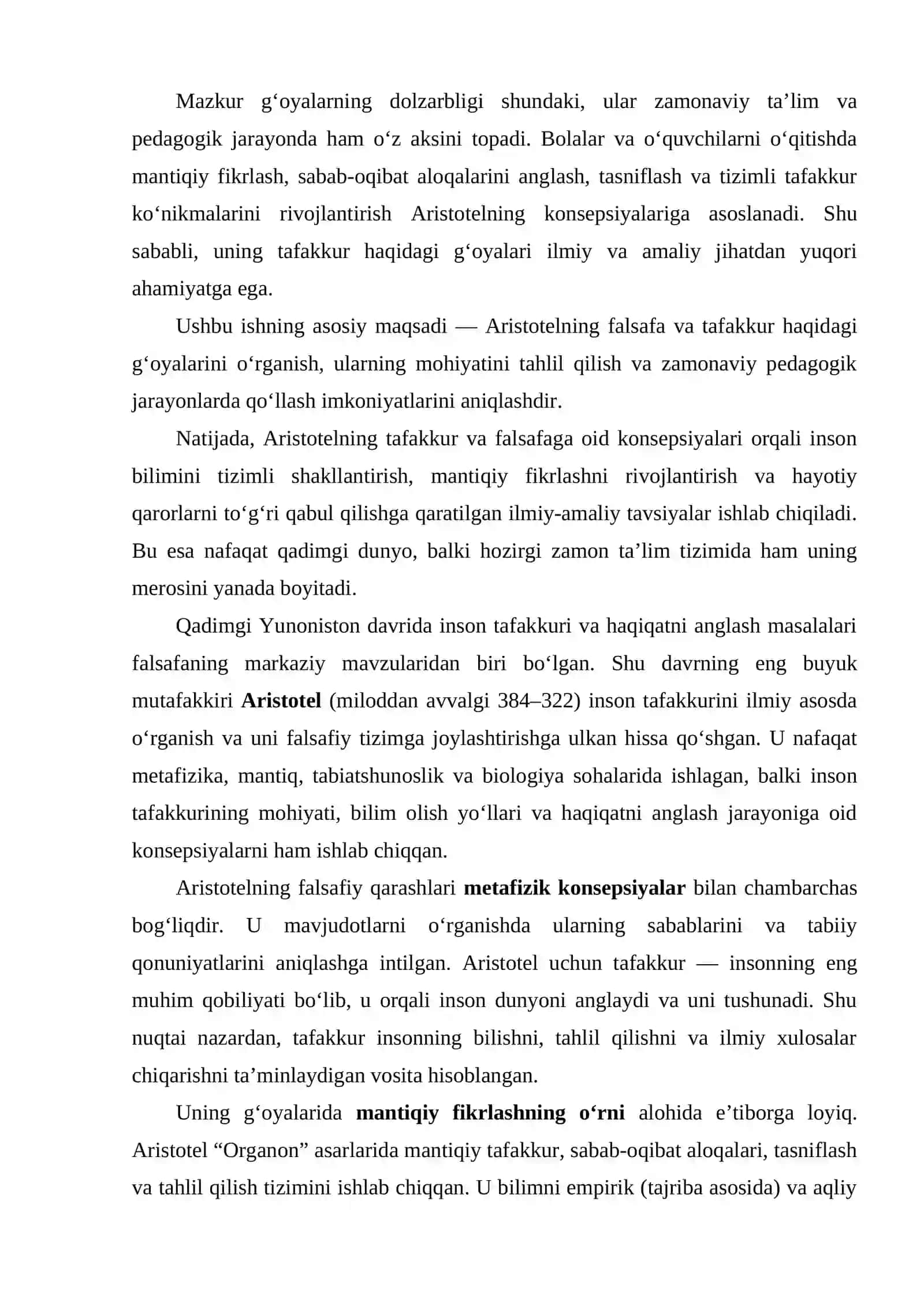 ARISTOTEL QADIMGI DUNYONING BUYUK MUTAFFAKIRI 4