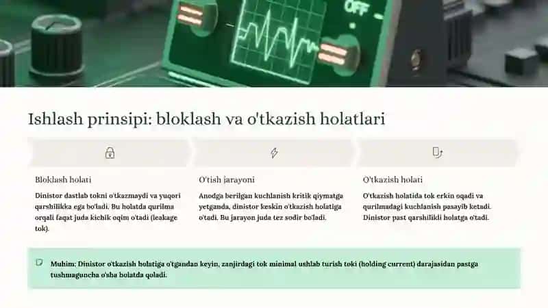 Yarim o'tkazgichli Dinistorlar 4