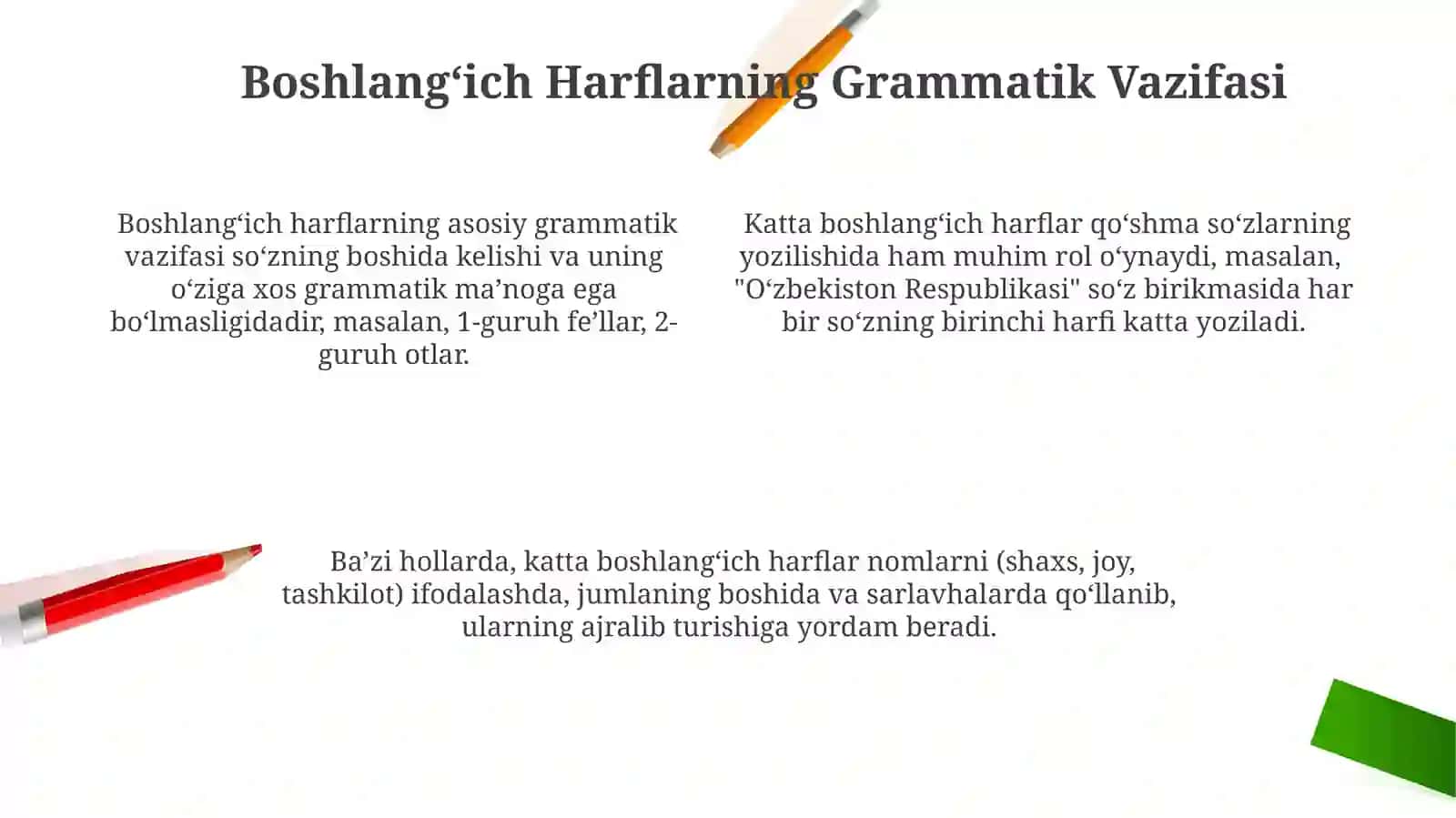 Boshlangʻich Harflarning Tarixi 4