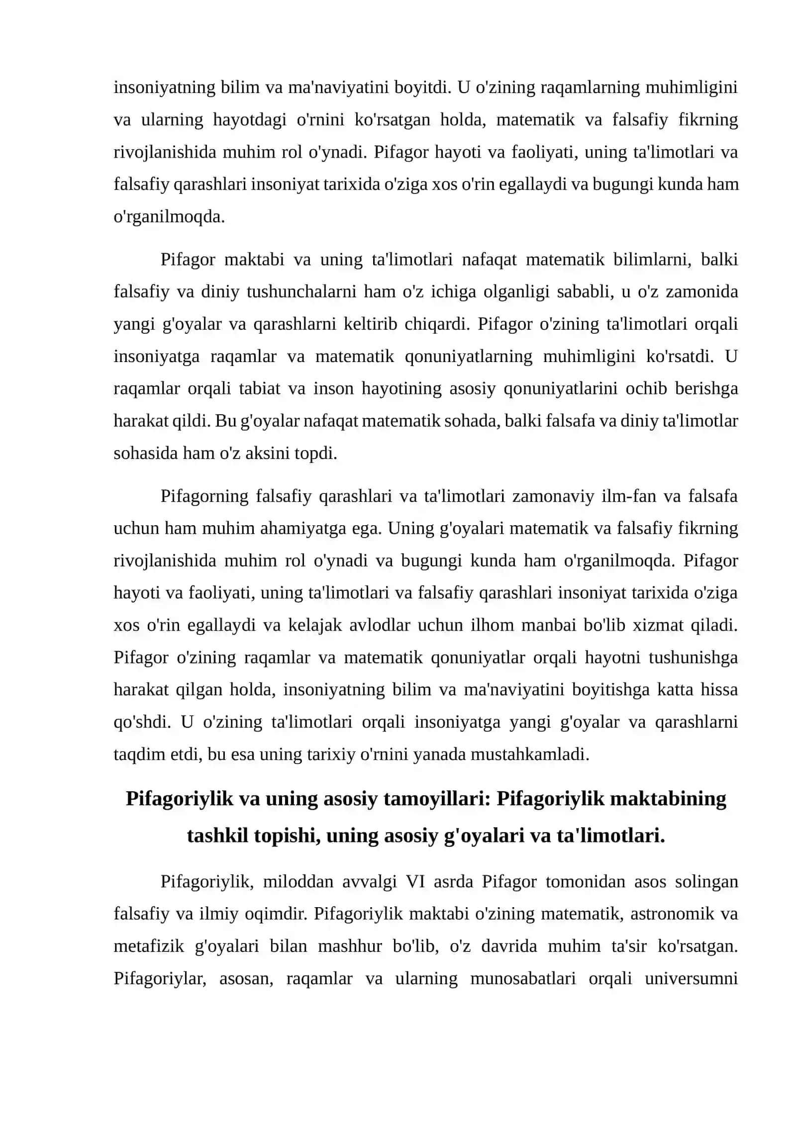 Pifagorning falsafiy qarashlari 4