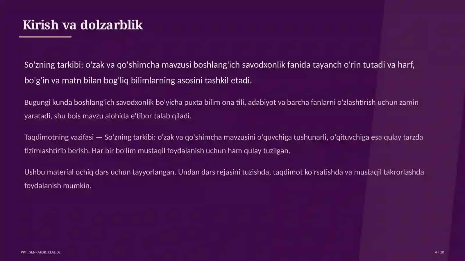 Maqsad va natijalar 4