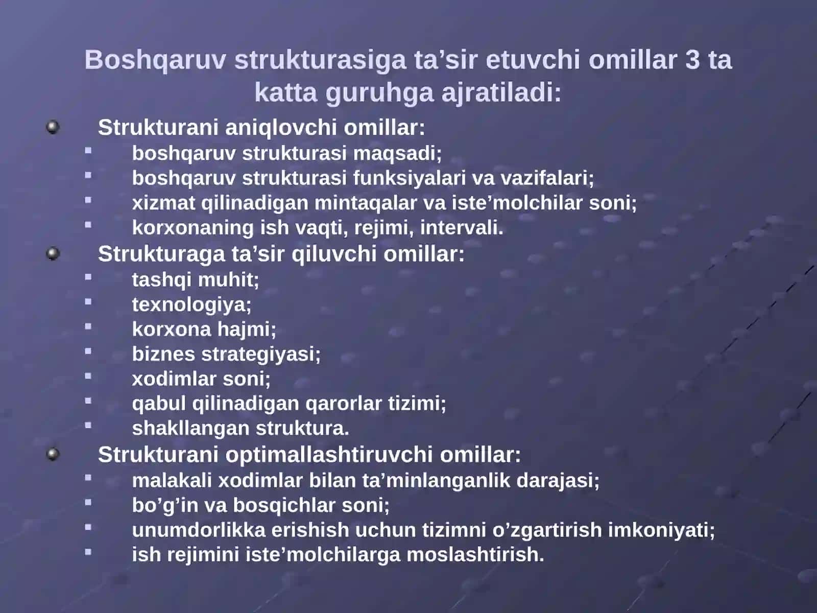 Boshqaruvning tashkiliy strukturasi va boshqaruv usullari 4