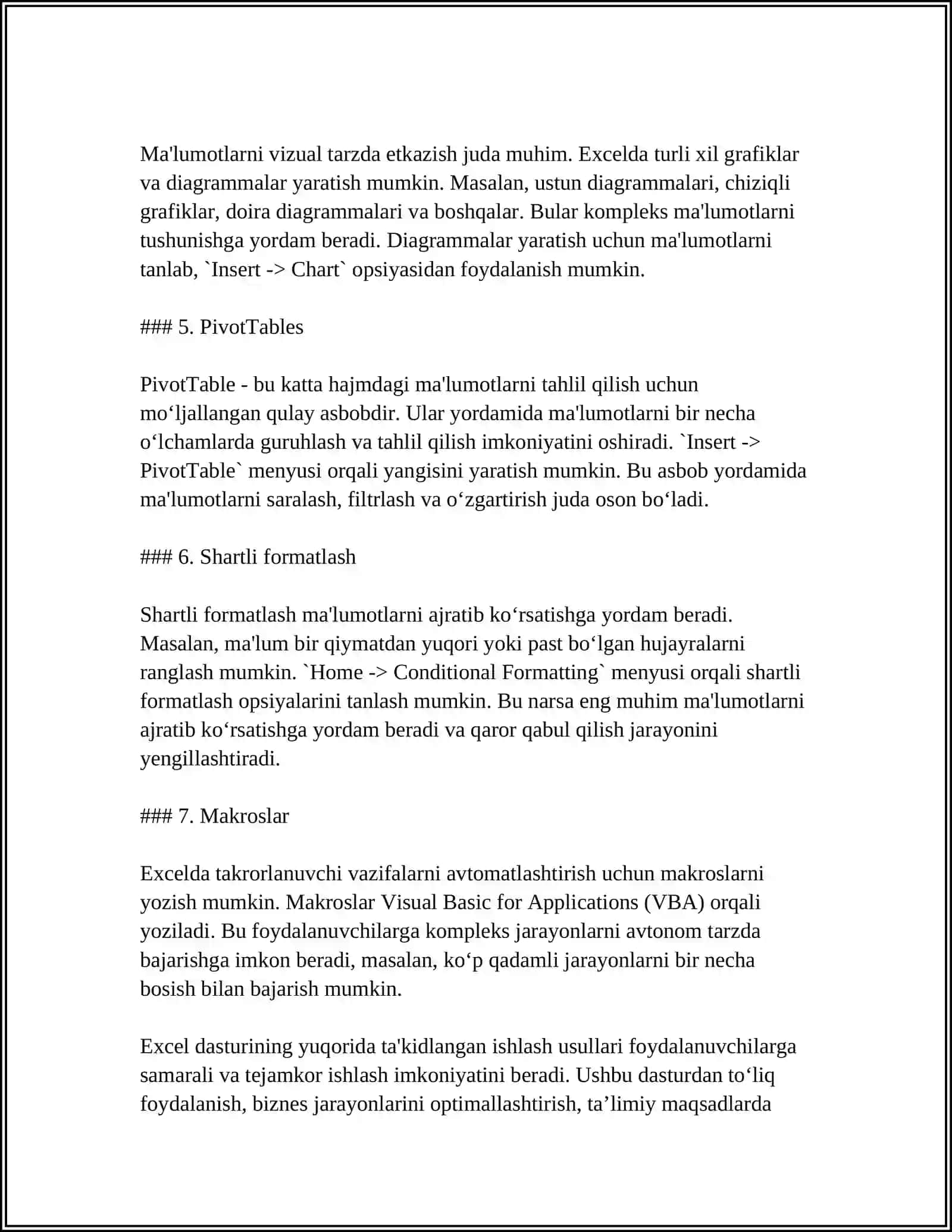 EXCEL 4