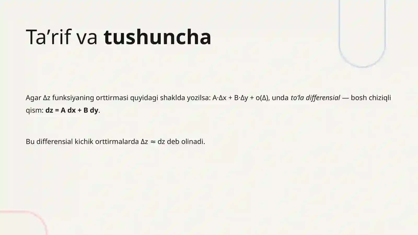 toʻla differensial 4