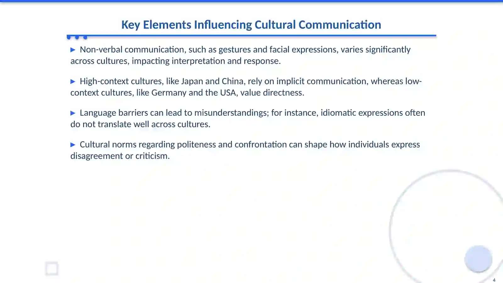 Bridging the Gap: Communication Between Cultures 4