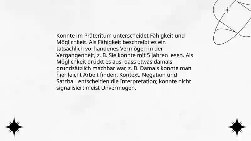 Modalverben im Präteritum 4