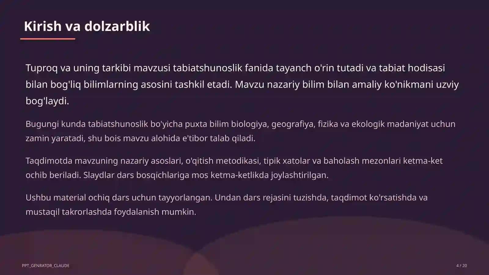 Tuproq va uning tarkibi (2-sinf) 4