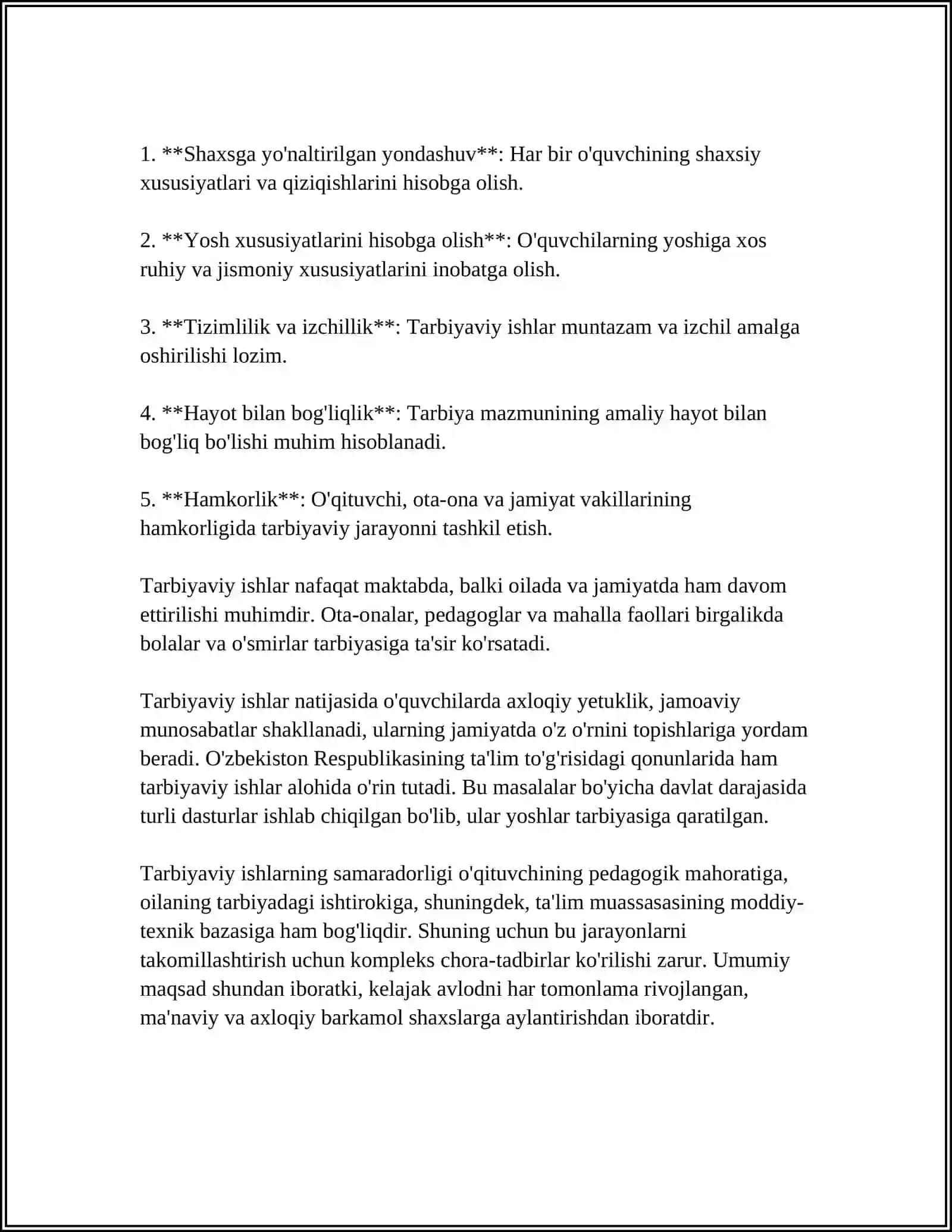 TARBIYAVIY ISH METODIKASI ASOSIY MAQSADI VA VAZIFASI 4