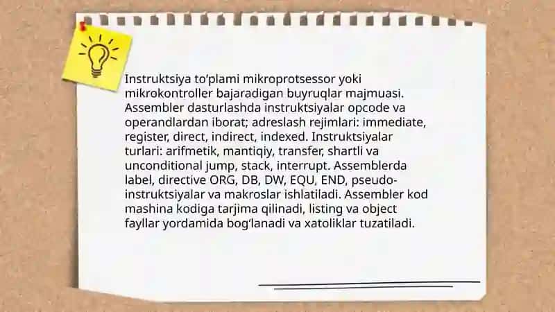 Mikroprotsessorlar va mikrokontrollerlar 4