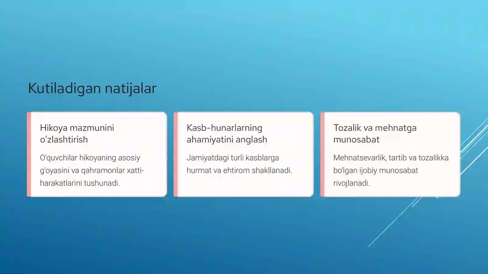 "Opa-singillar" hikoyasi asosida dars ishlanma 4