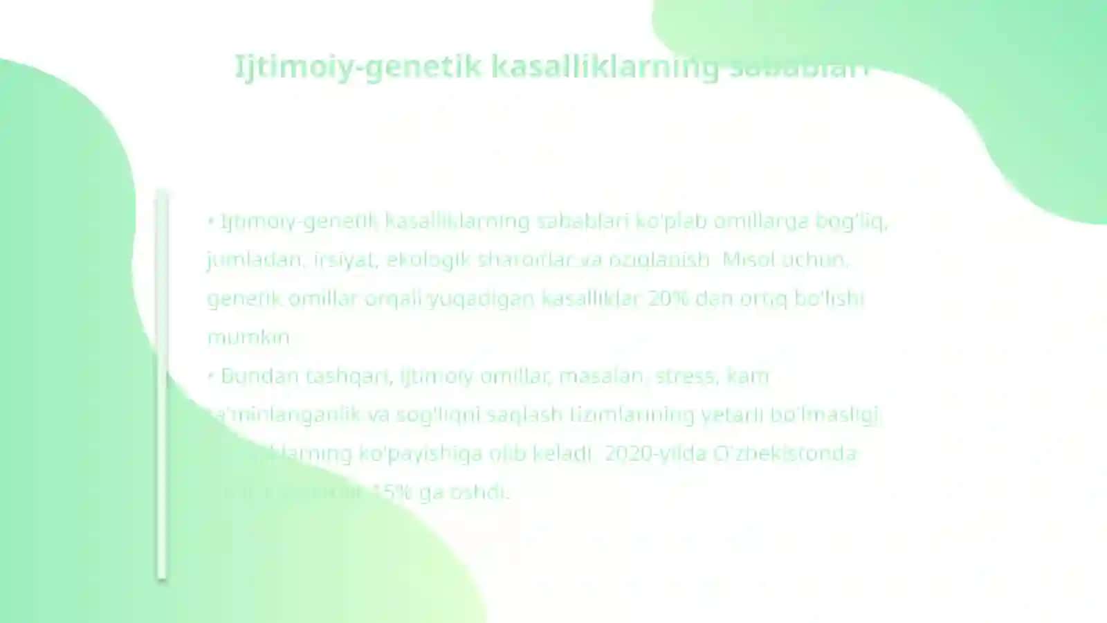Ijtimoiy-genetik kasalliklar va ularning o'rganishi 4