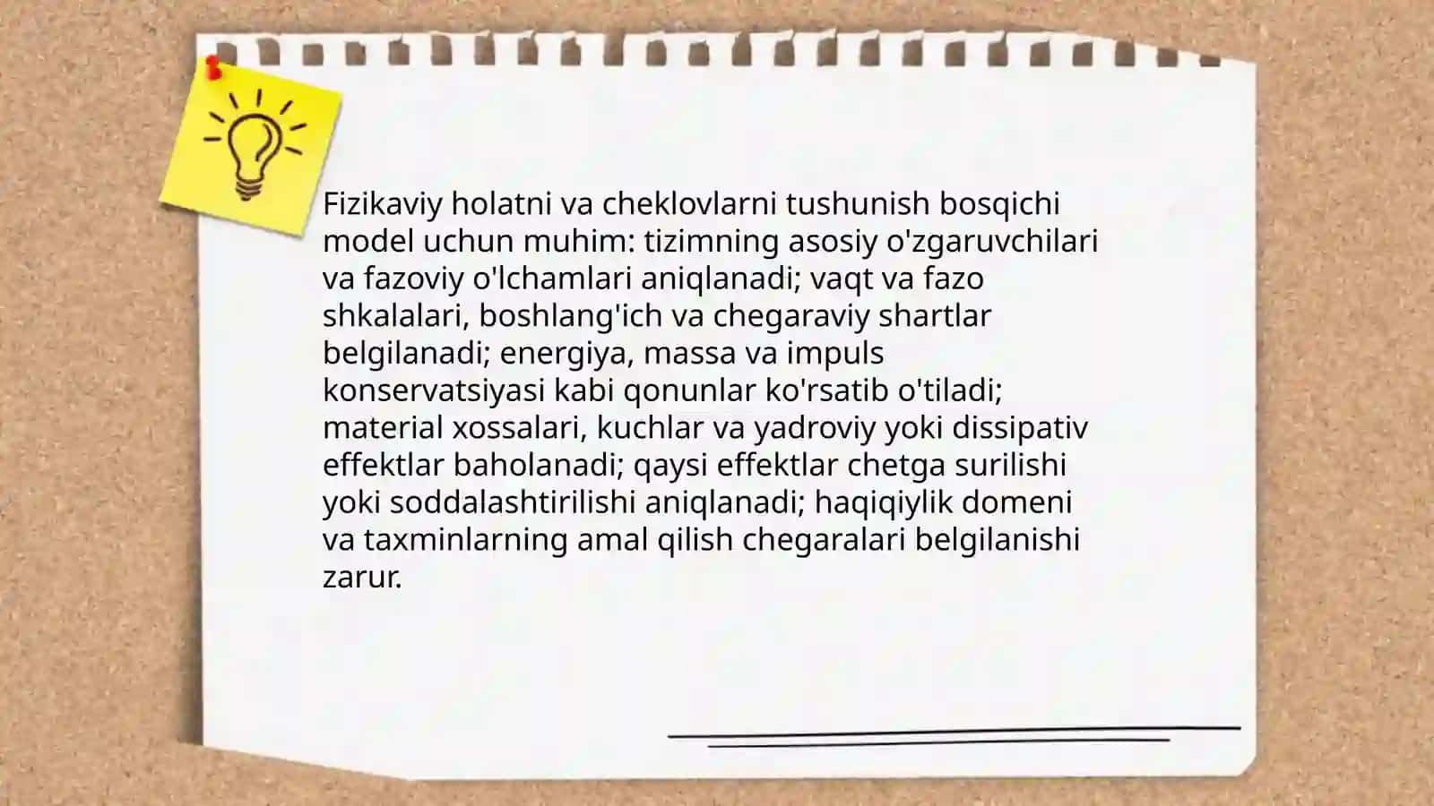 Matematik modellashtirishning asosiy bosqichlari 4