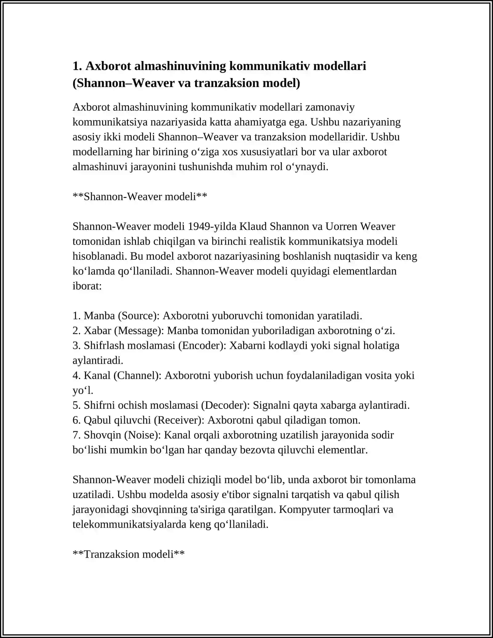 AXBOROT ALMASHINUVINING KOMMUNIKATIV XUSUSIYATLARI 4