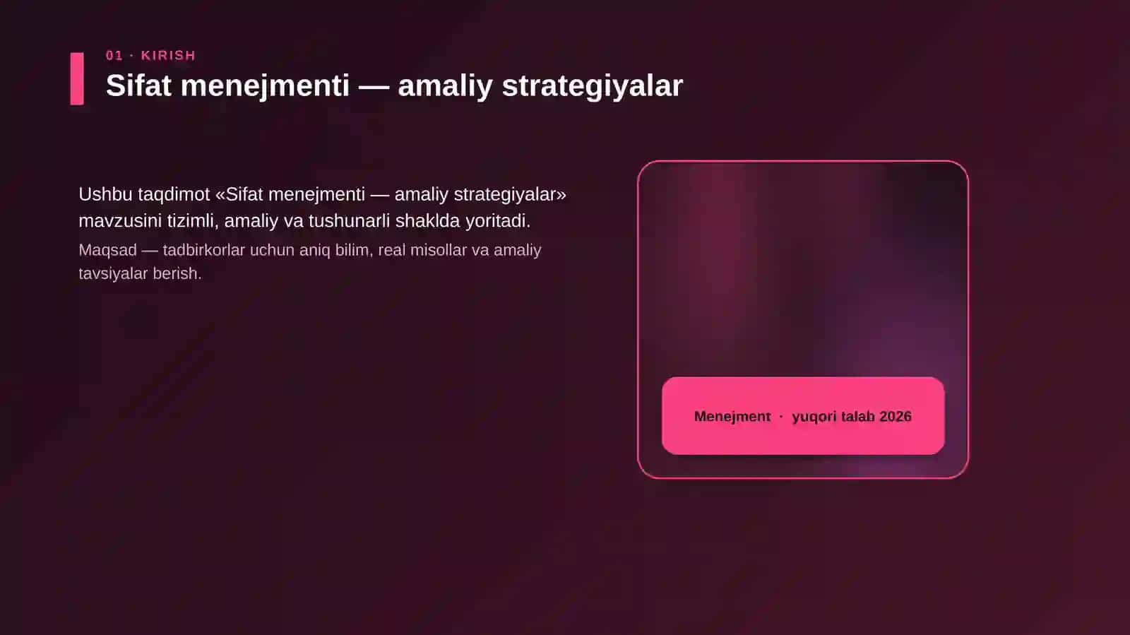 Sifat menejmenti — amaliy strategiyalar 4