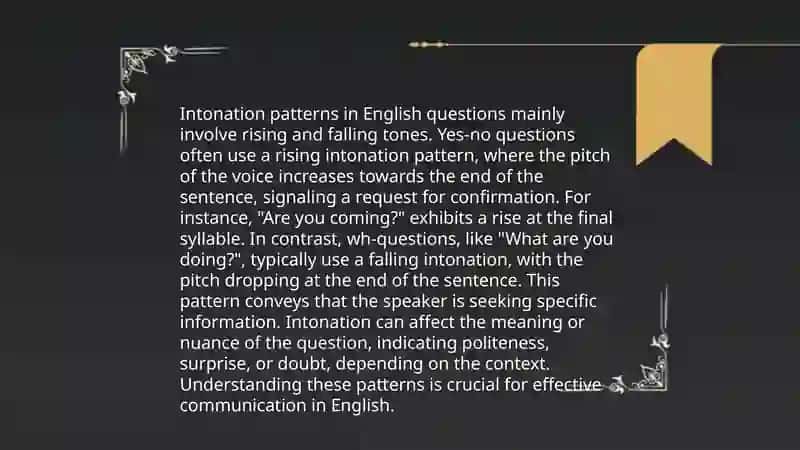 Intonation 4