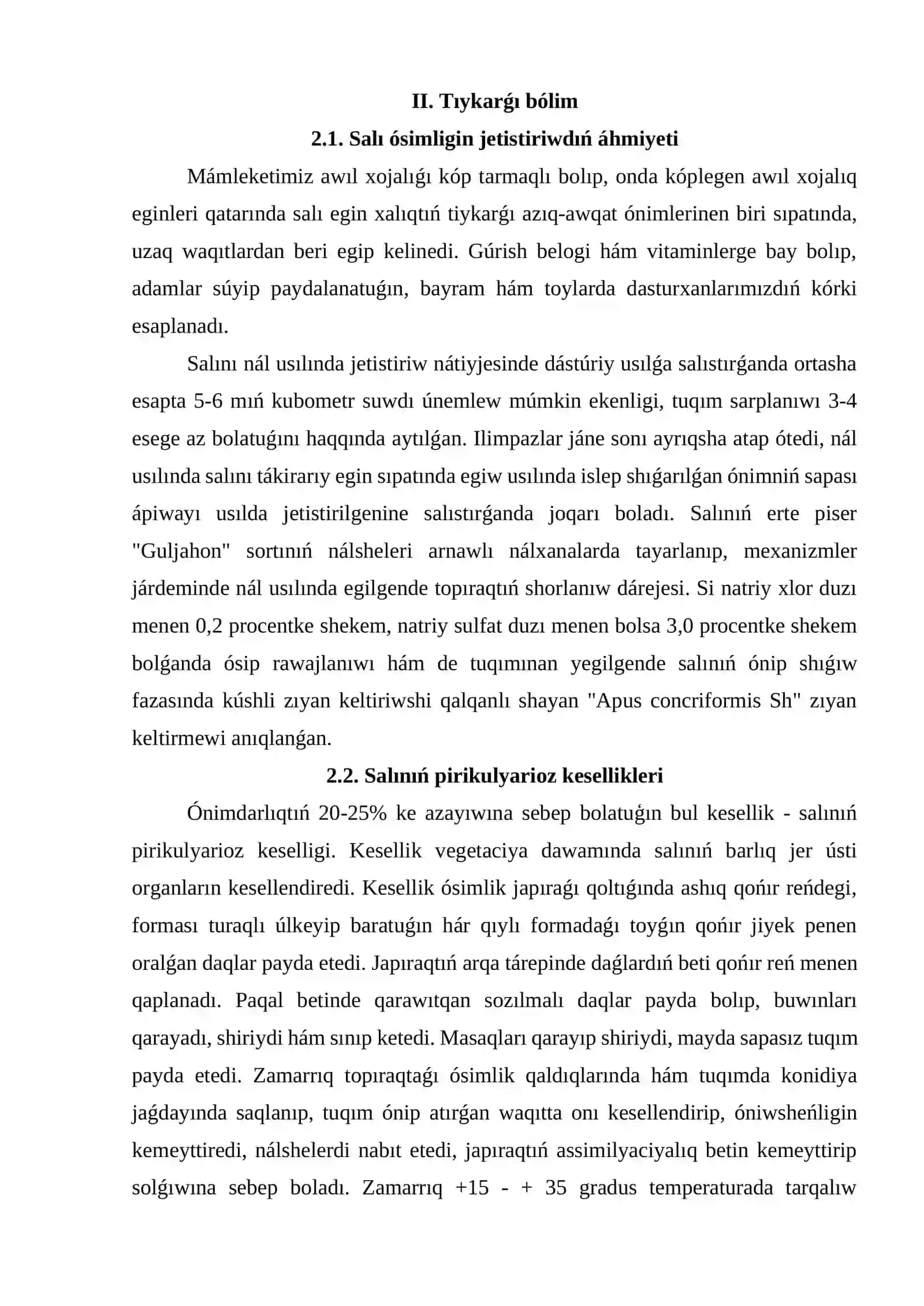 Salı kesellikleriniń tarqalıwı hám kóbeyiwin aldınan anıqlaw 4