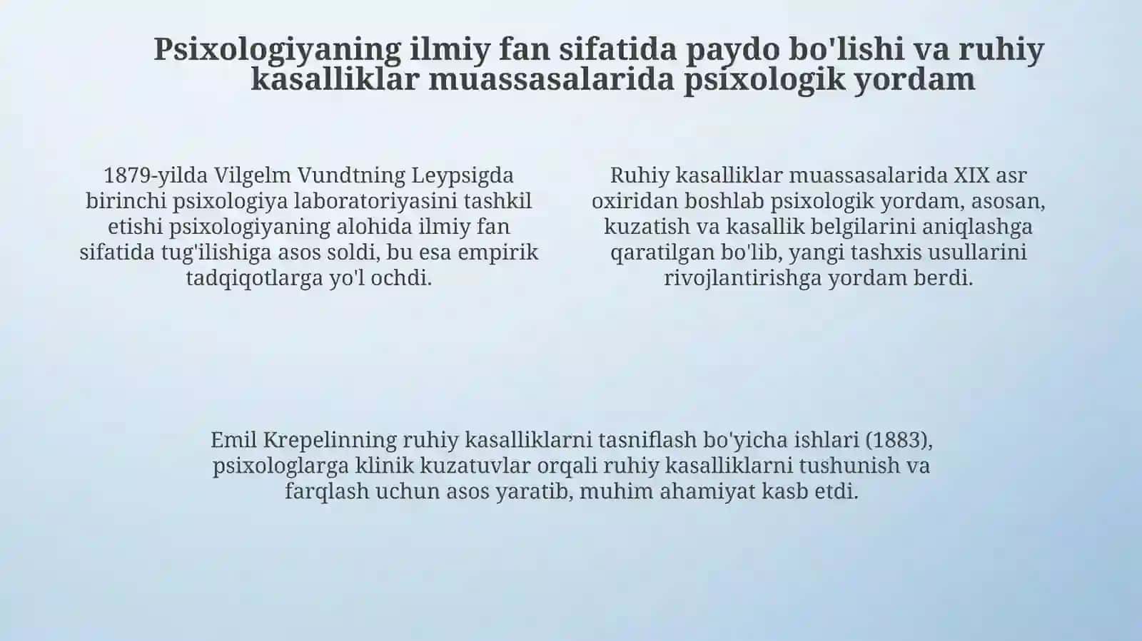 Psixologik xizmatni tashkili etish tarixi 4