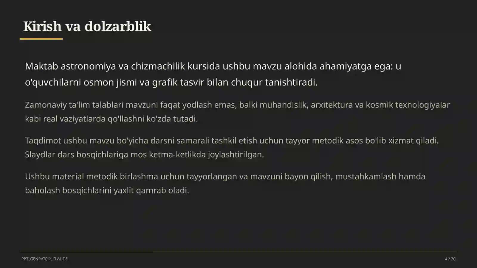 Quyosh sistemasi: sayyoralar va ularning yo'ldoshlari (9-sinf) 4