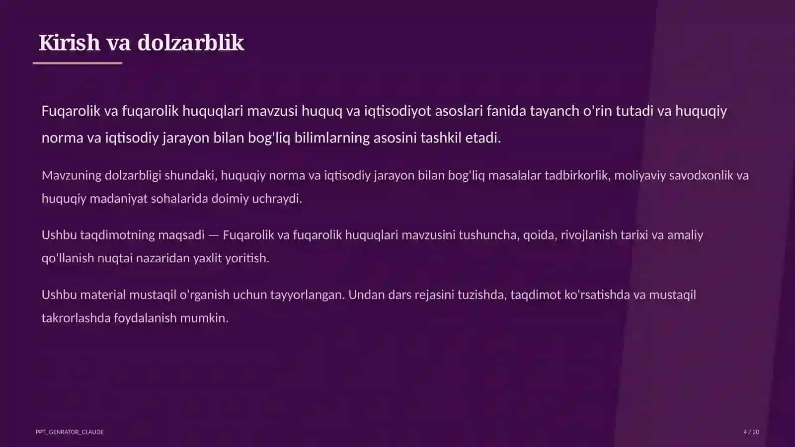 Fuqarolik va fuqarolik huquqlari (9-sinf) 4