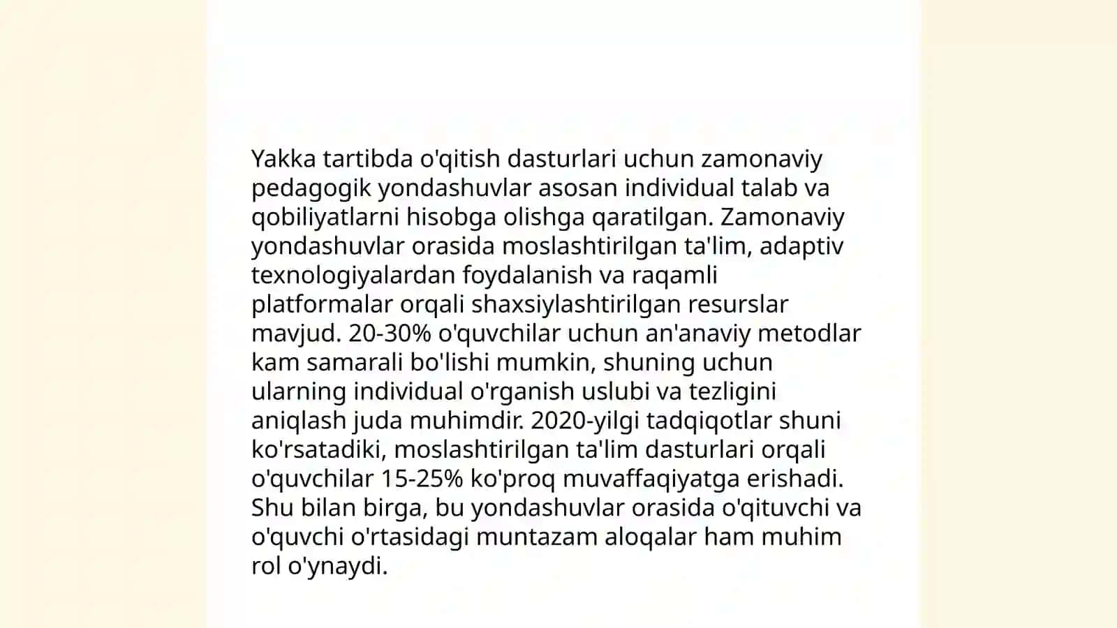 Rivojlanishida mujassam nuqsonga ega bolalarni yakka o'qitish dasturi 4