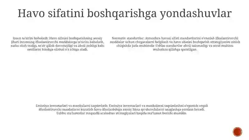 Atmosfera Havosi, Suv, Tuproqning Nomuvofiq Omillarini Gigiyenik Reglamentlashga Bo'LganUmumiyYondashishlar 4