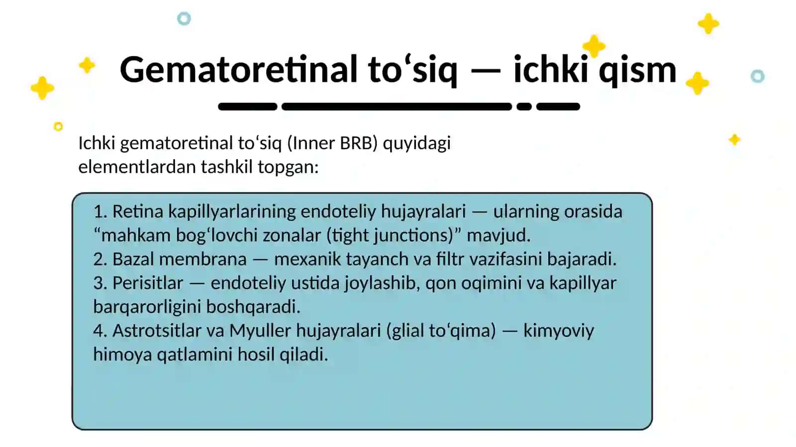 Gematooftalmik to'siqlar 4