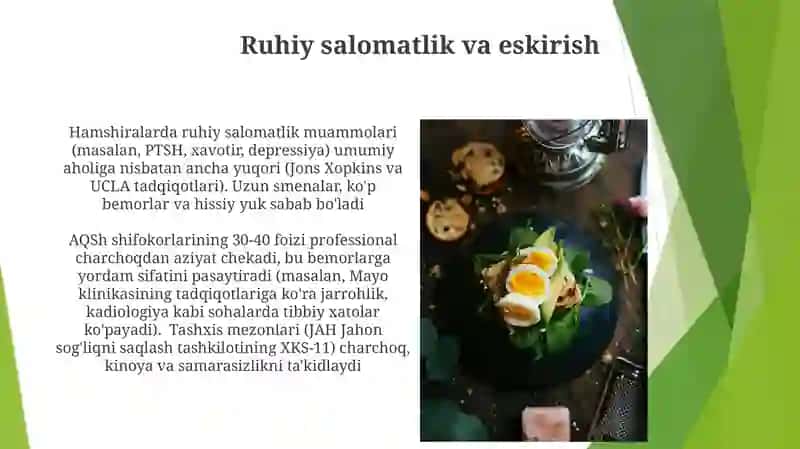 Turli soha mutaxassisligidagi tibbiy xodimlarning mehnat gigiyenasi 4