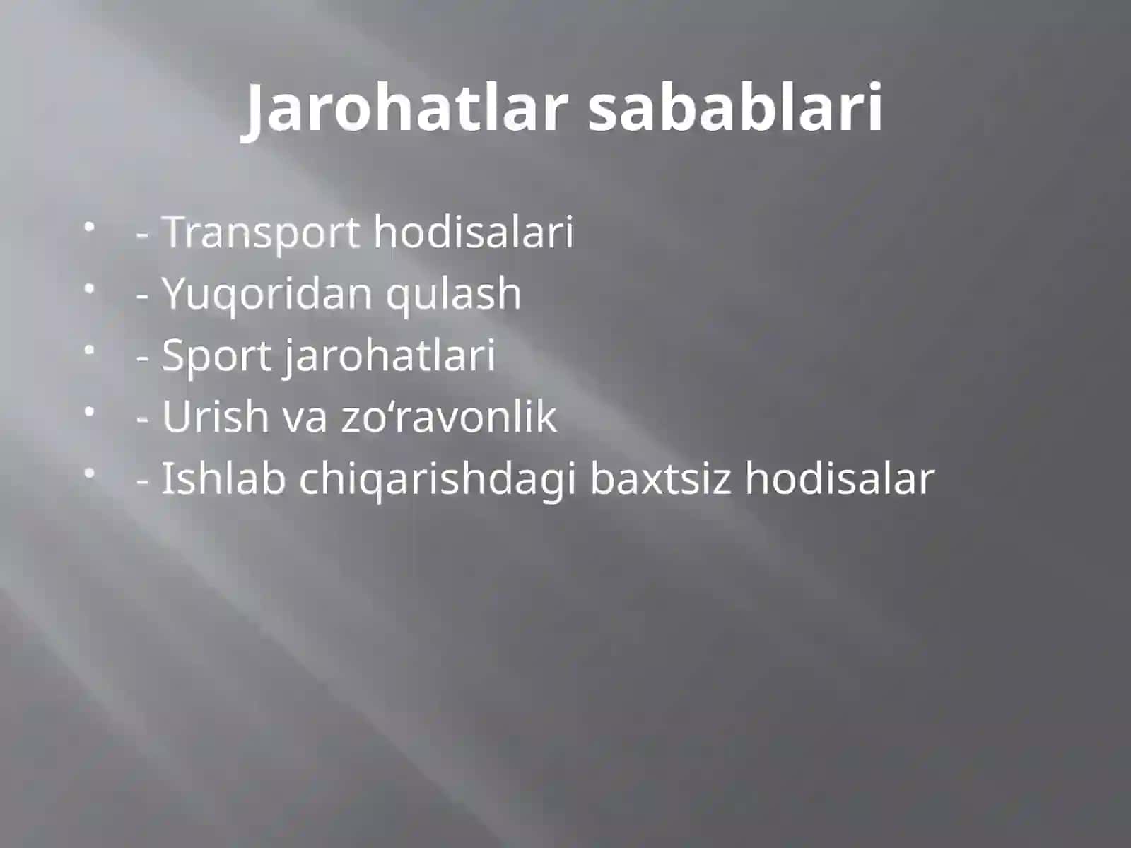 Yuz-jag' jarohatlari va uning asoratlari 4