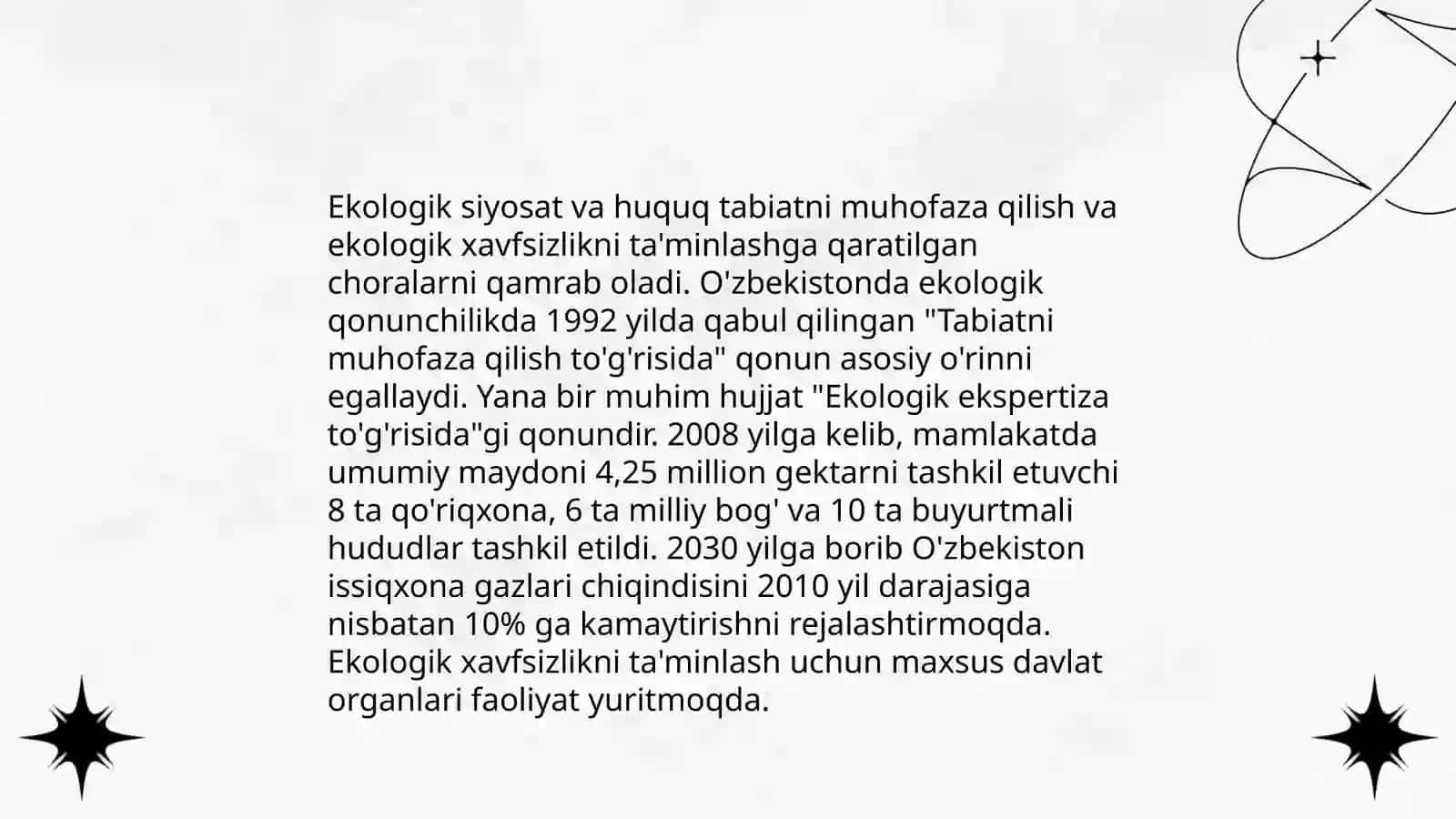 Ekologiya sohasida davlat boshqaruvi 4