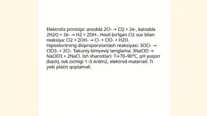 Natriy xlorad ishlab chiqarish 4