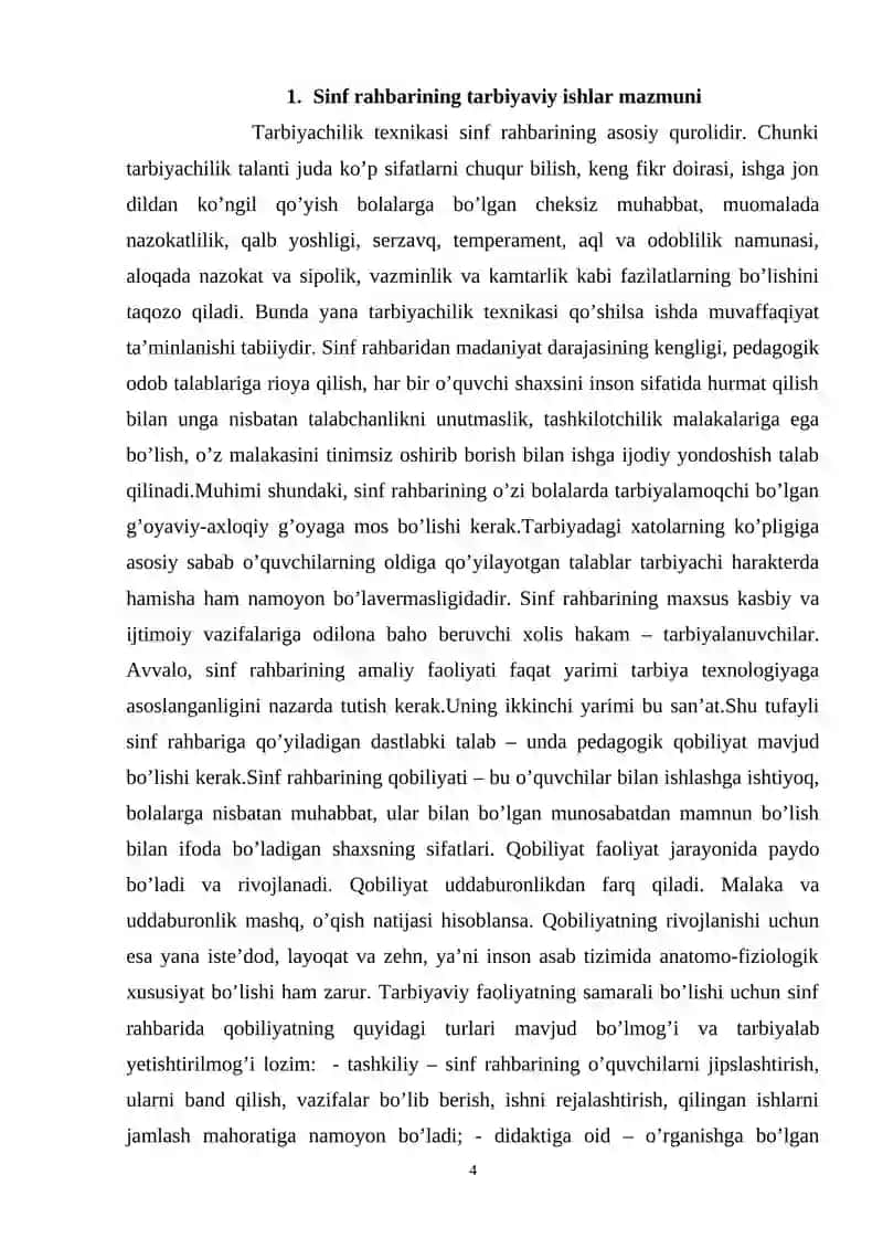 Sinf Rahbarining O’quvchilarga Bo’lgan Munosabatida Pedagogik Mahoratning Ahamiyati 4