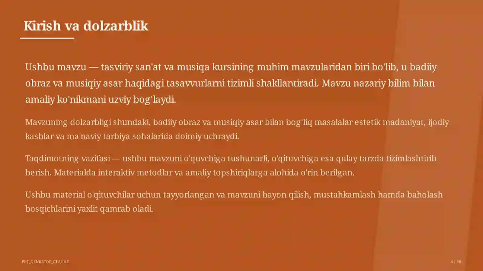 Me'morchilik yodgorliklari: Registon va Ichan-qal'a (6-sinf) 4