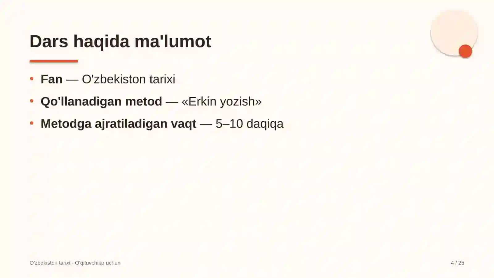 o'zbekiston tarixi darslarida erkin yozish metodidan foydalanish 1306 4