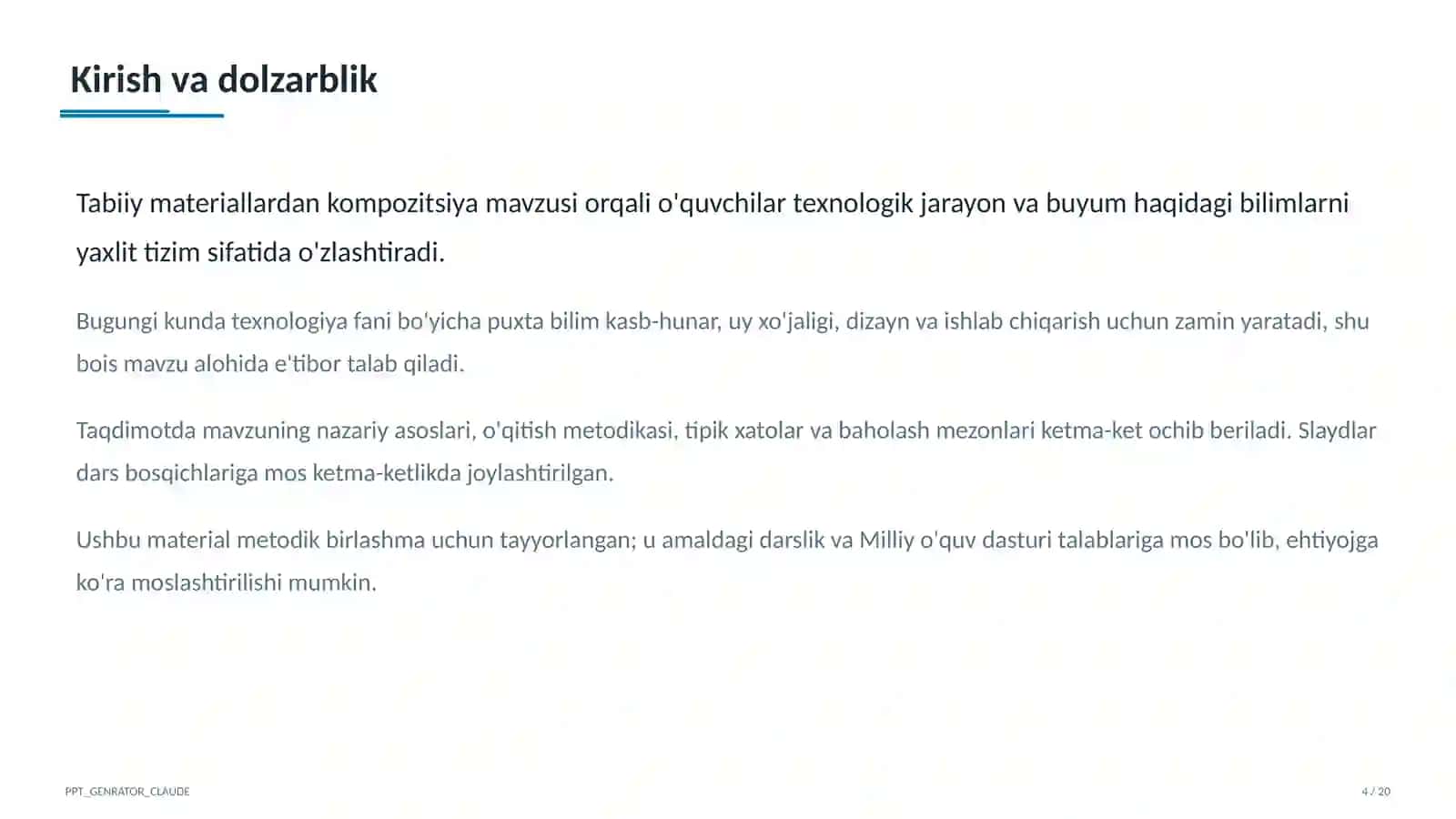 Tabiiy materiallardan kompozitsiya (1-sinf) 4