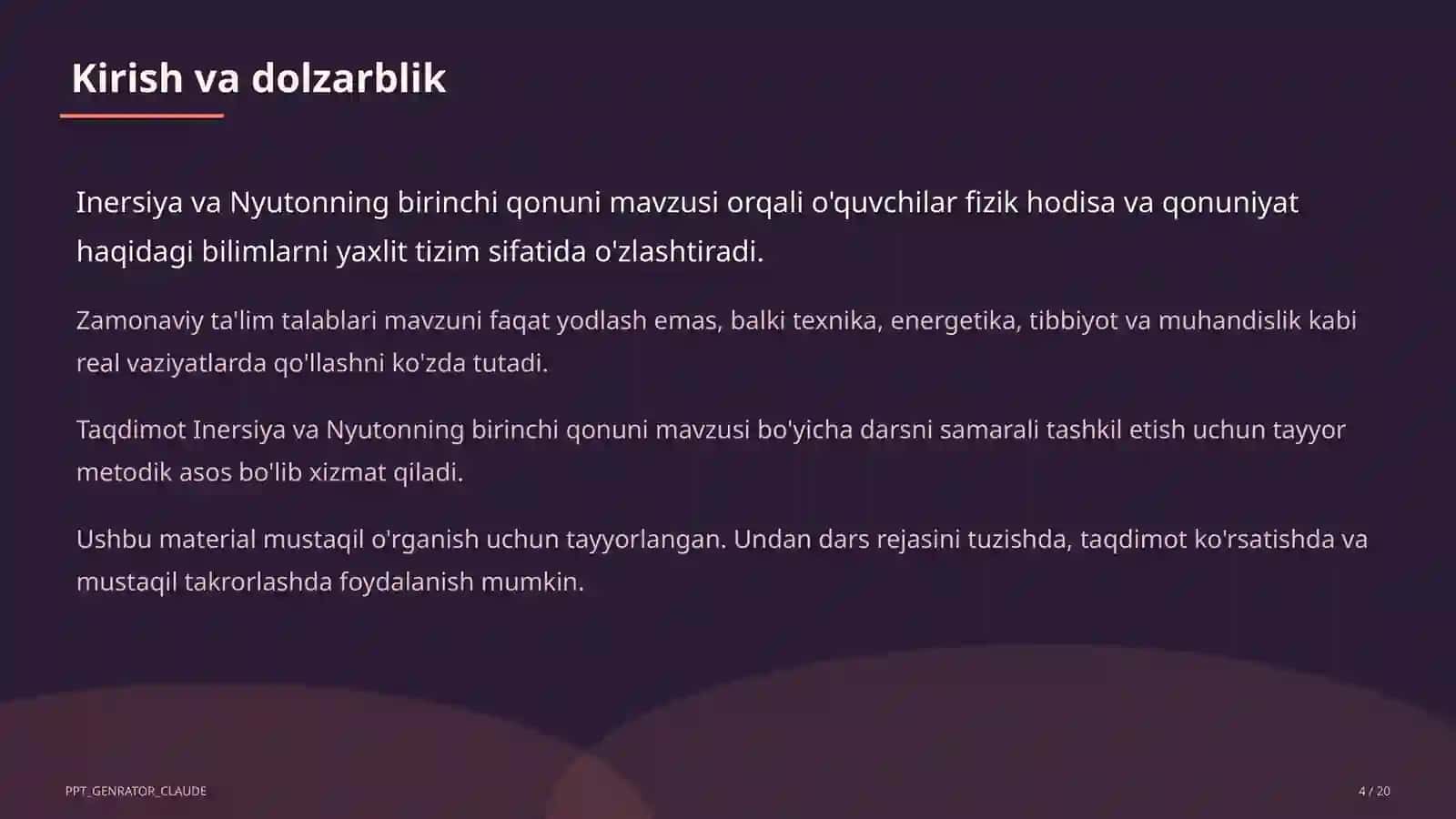 Inersiya va Nyutonning birinchi qonuni (7-sinf) 4