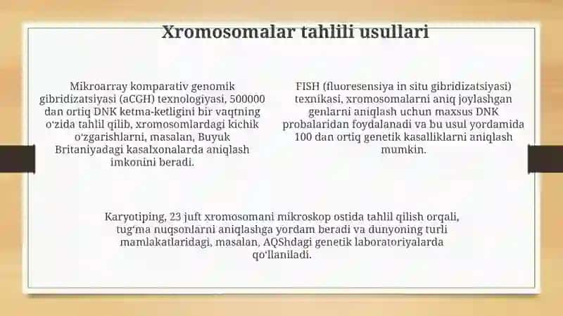 Irsiyatning xromosoma nazariyasi 4