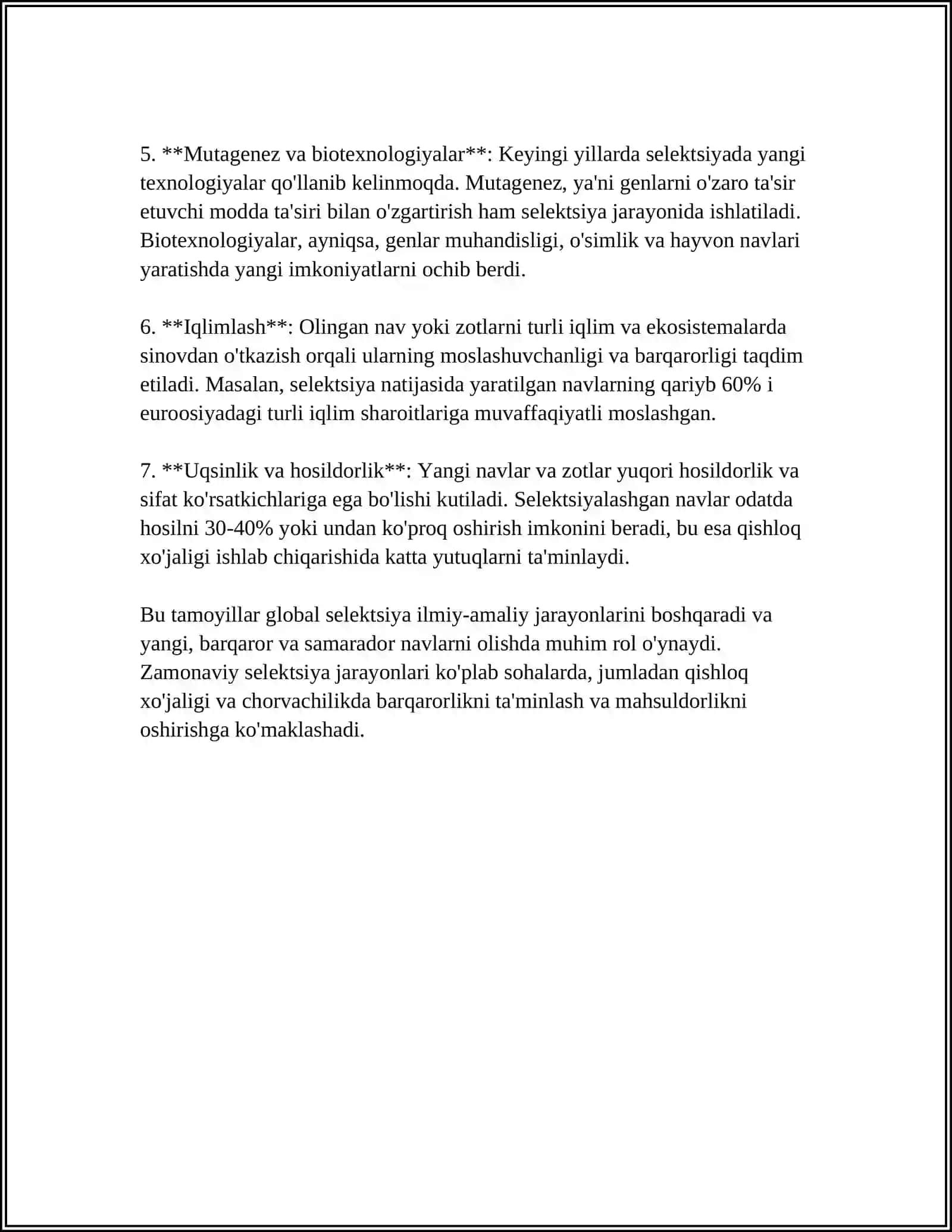 QISHLOQ XO'JALIK HAYVONLARI SELEKSIYA NAZARYASI HAQIDA 4