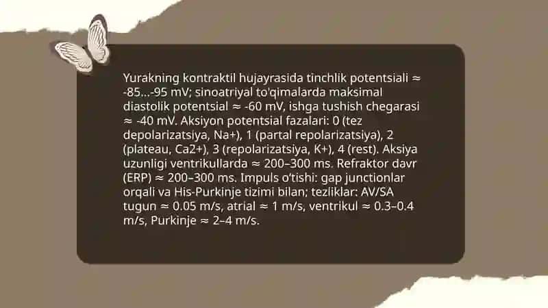 Elektrokardiografiya. Yurak faoliyatining fizik tahlili, signal qayd etish asoslari 4