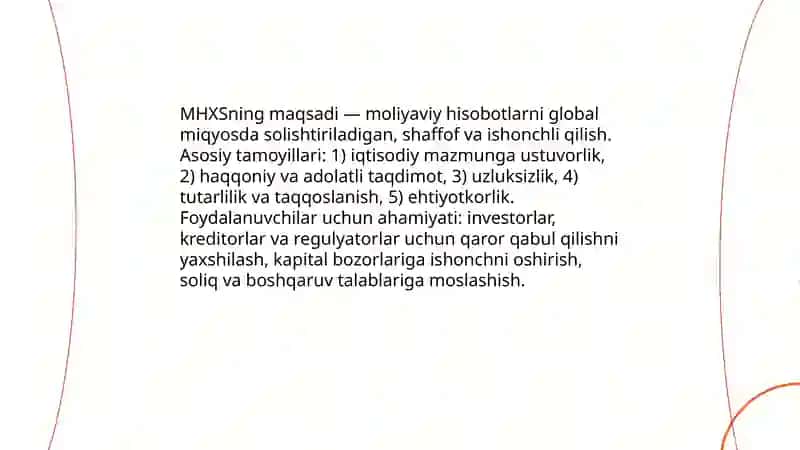 Moliyaviy hisobotning xalqaro standartlariga kirish 4