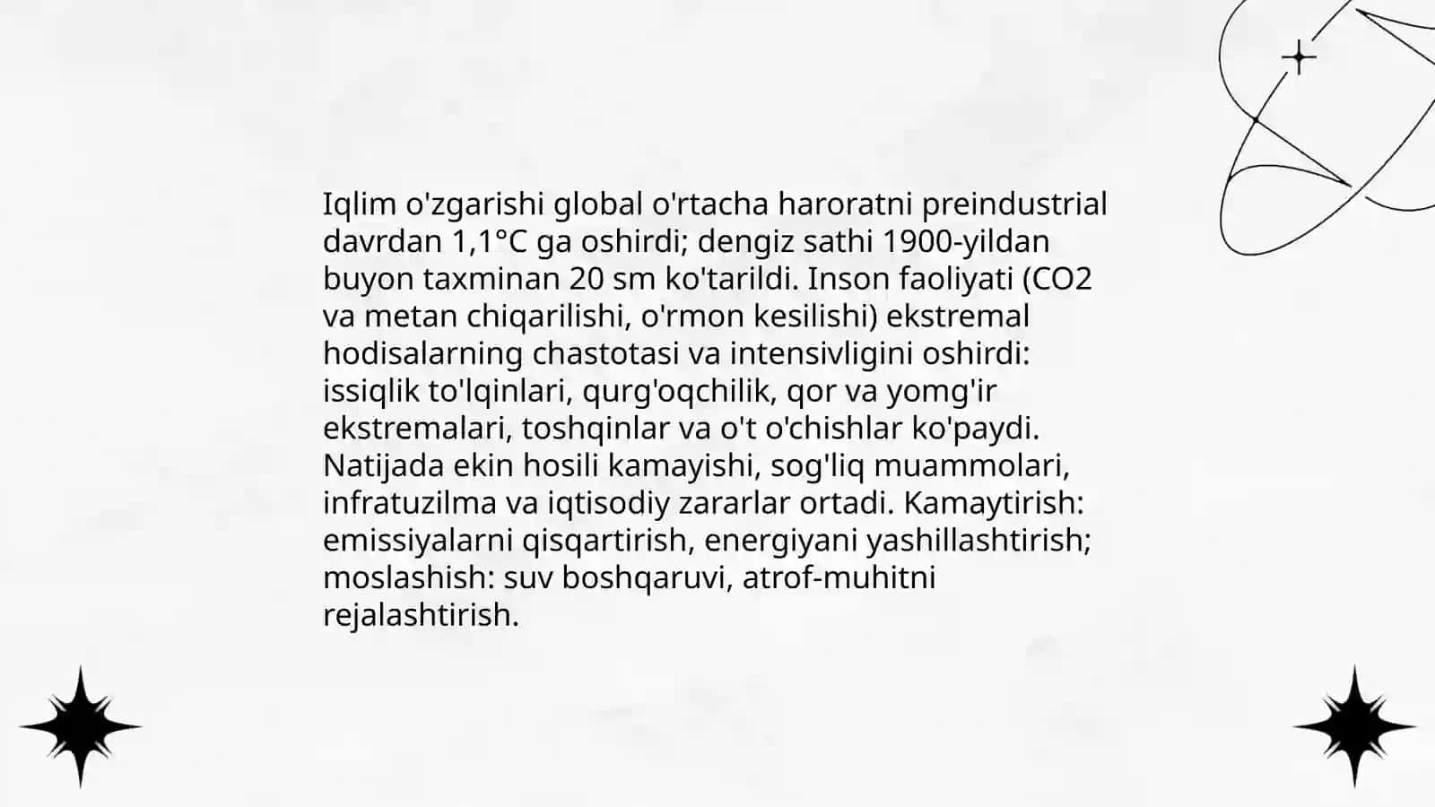 Inson faoliyatining tabiatga ta’siri va tabiatning javobi 4