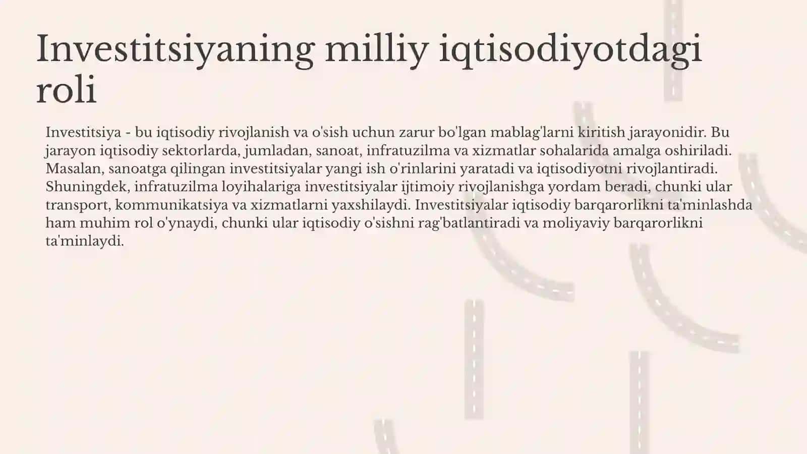 Milliy iqtisodiyotda investitsiya 4